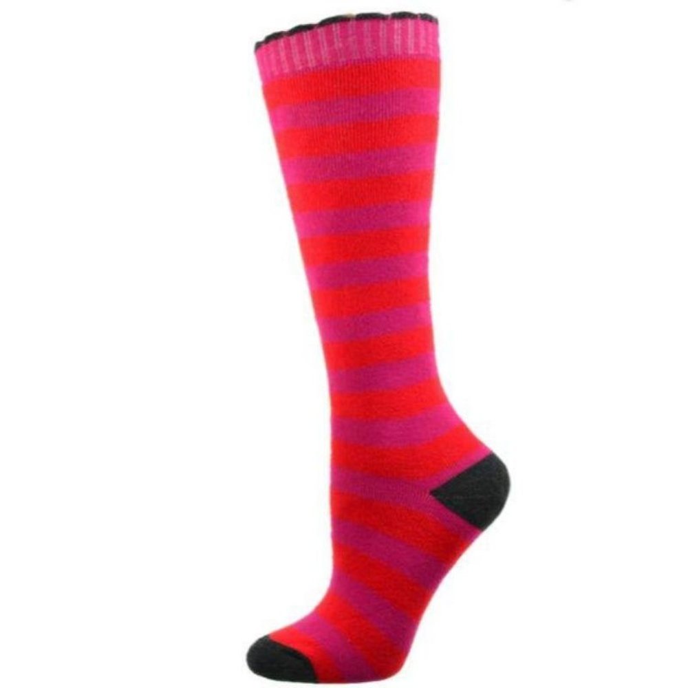 Comb Cotton Cushion Knee-Hi Socks